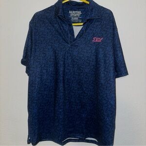 Barstool Sports Men's Girl Dad Polo Logo All Over Print Performance Size XL